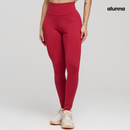 LEGGING FITNESS FEMININA VERMELHO LISO