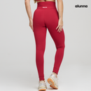 LEGGING FITNESS FEMININA VERMELHO LISO