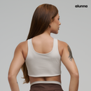 TOP FITNESS FEMININO OFF EM POLIAMIDA COM BOJO NEUTRO