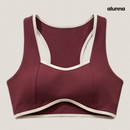 TOP FITNESS FEMININO MARSALA EM POLIAMIDA COM BOJO NEUTRO